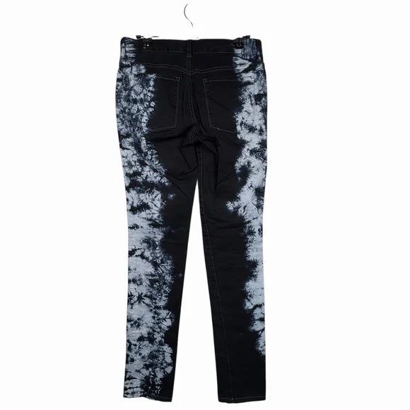 Vintage London Jean Stretch Cotton Pants Midnight Tie Dye Sides Size 0 - Picture 3 of 9